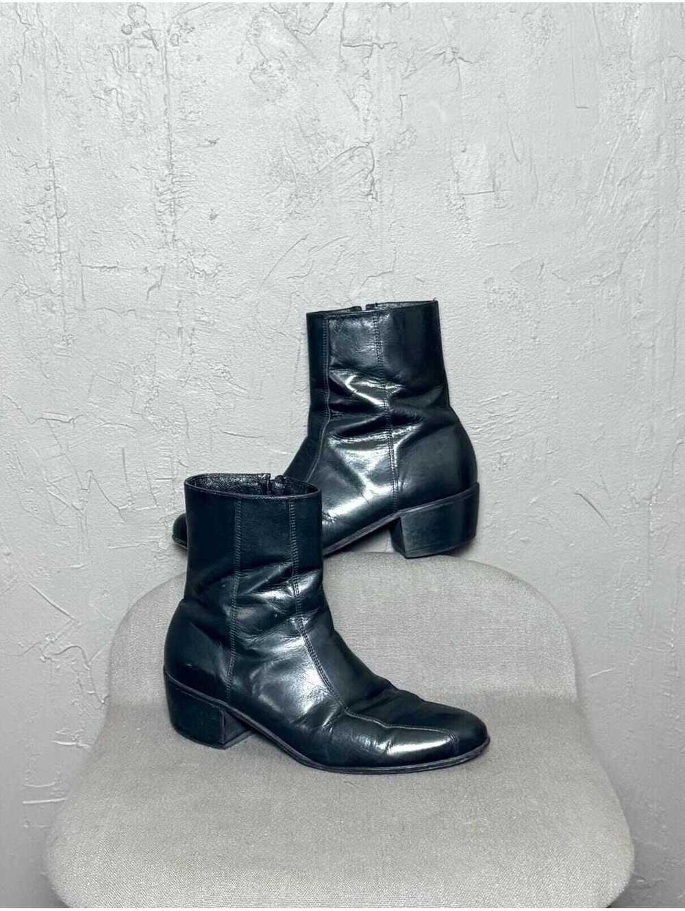 Vintage Florsheim DUKE Black Ankle Boots 7.5 Men's or 9 Women's Chelsea Boot
